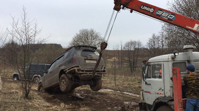 позашляхова евакуація транспорту